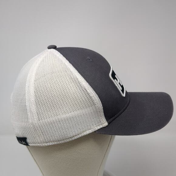 Huk Snapback Mesh Back Trucker Hat Gray One Size Colorblock Outdoor - Picture 5 of 9